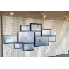 Entspiegelte Fernseher und Monitore in einem Konferenzraum in Katar. Videowall entspiegelt.