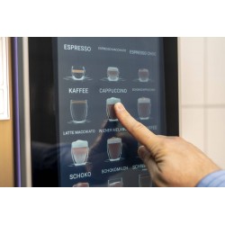 Antibacterial and antiviral film, e.g. for touchscreens of vending machines (coffee machines, drinks machines, etc.)